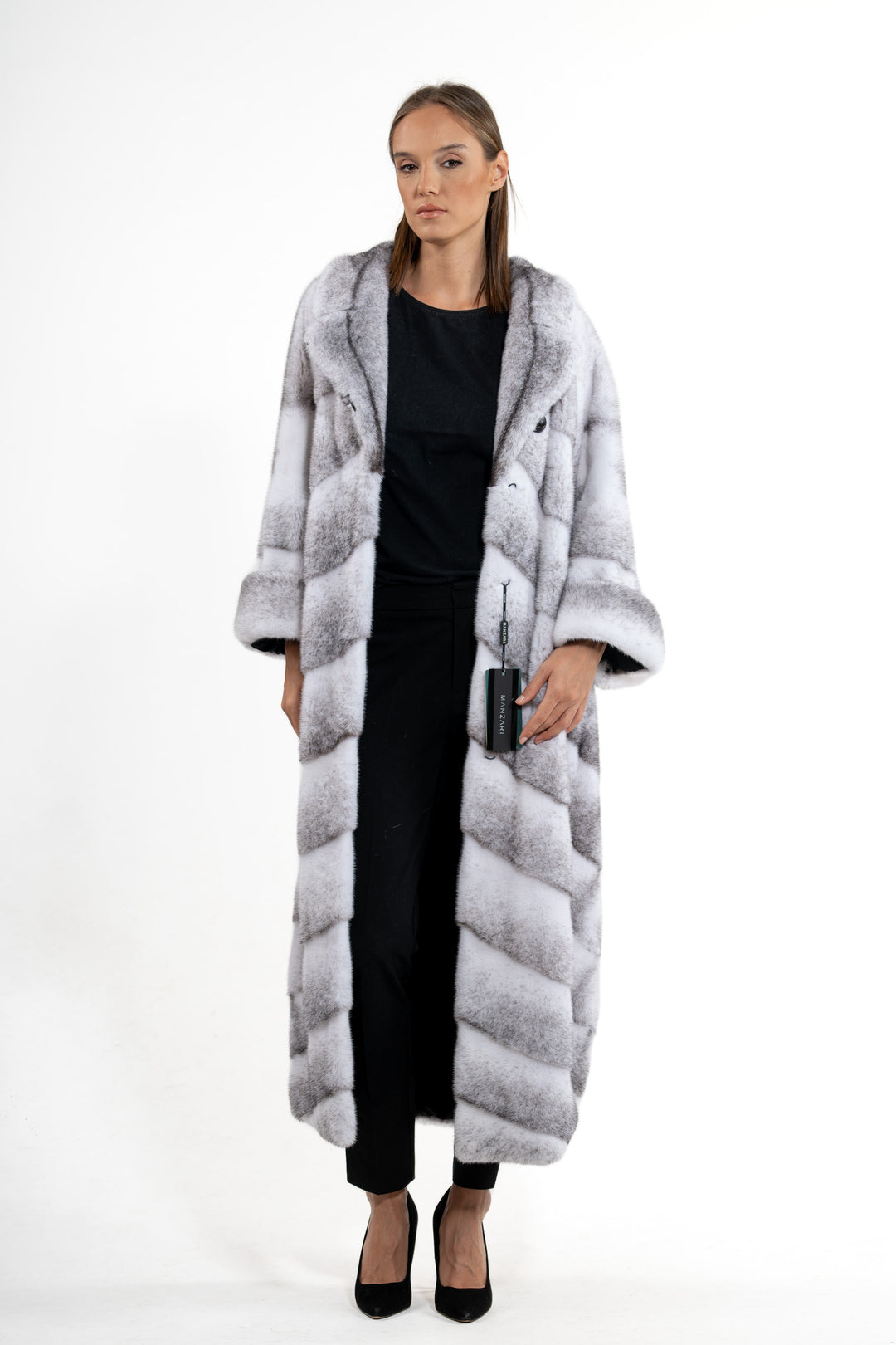 Exclusive Blackcross Mink fur coat by manzari