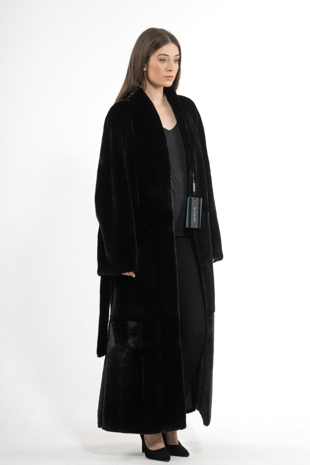 Manzari Blackglama Mink fur coat for timeless elegance