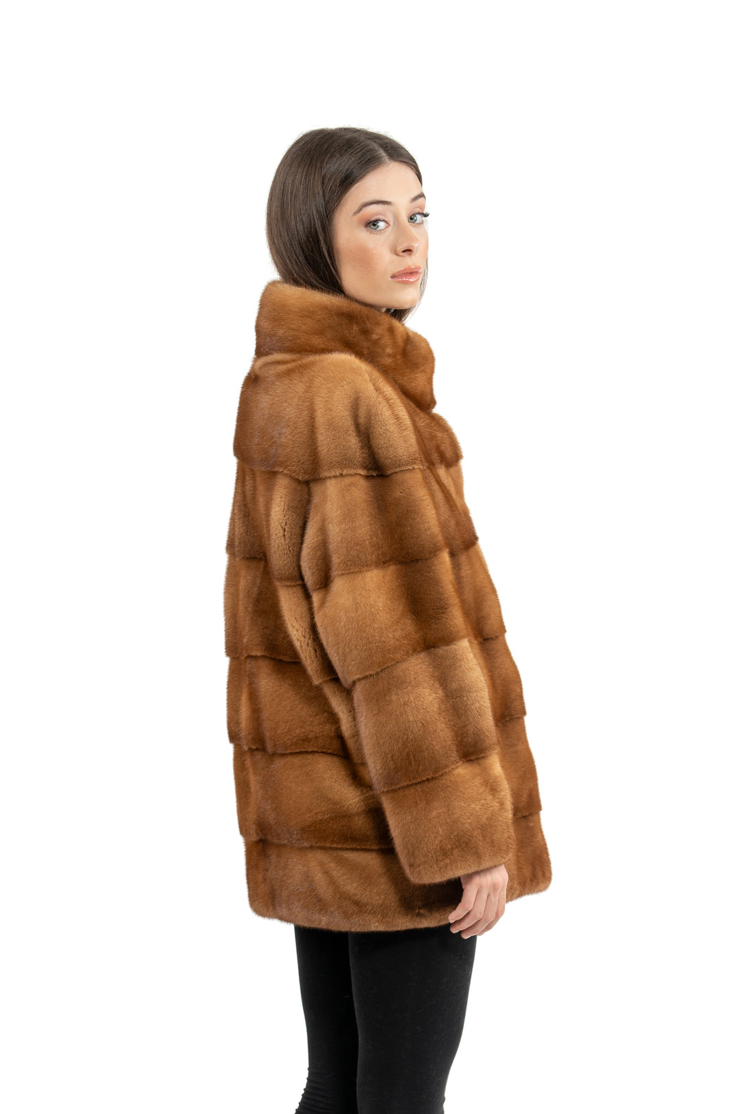 Exclusive Gold Mink fur coat by manzari