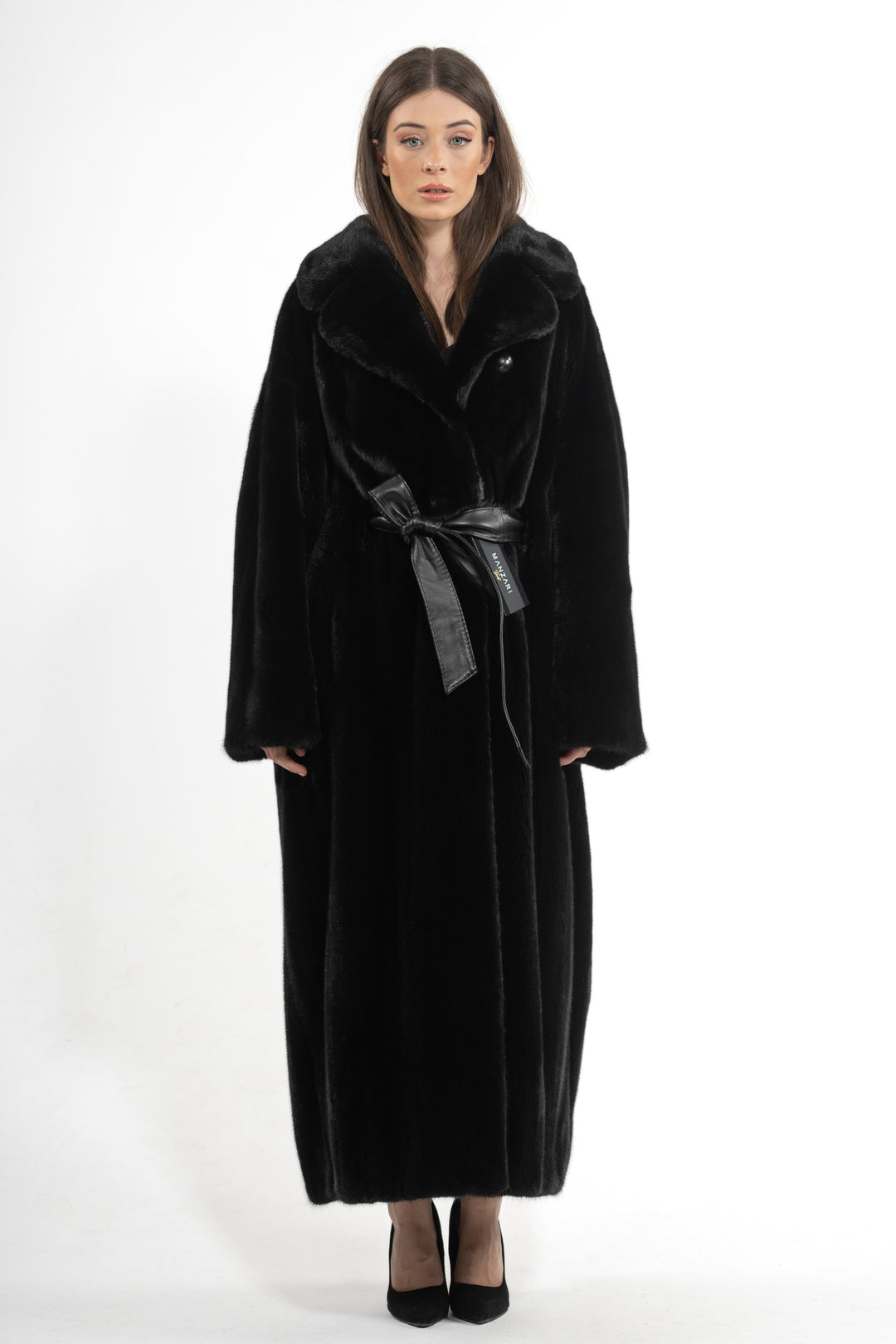 Premium Black Mink fur coat for a sophisticated style