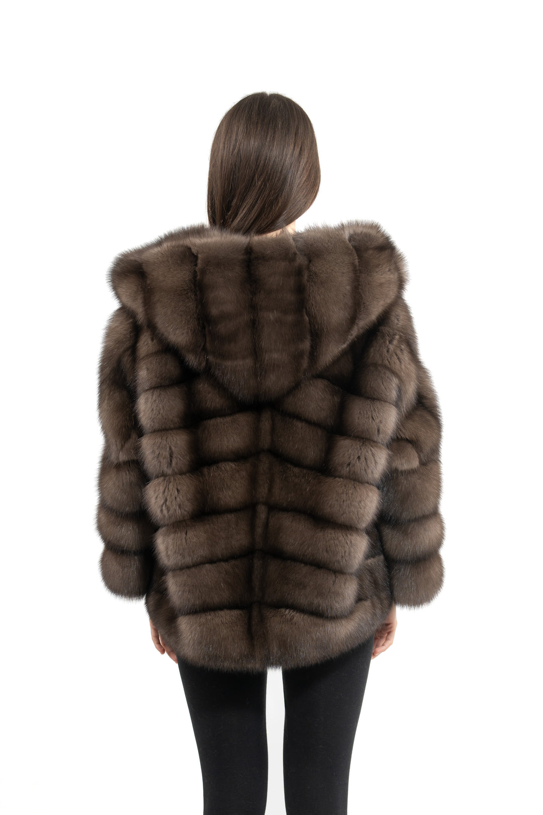 Exclusive Platinum Russian sable fur coat by manzari