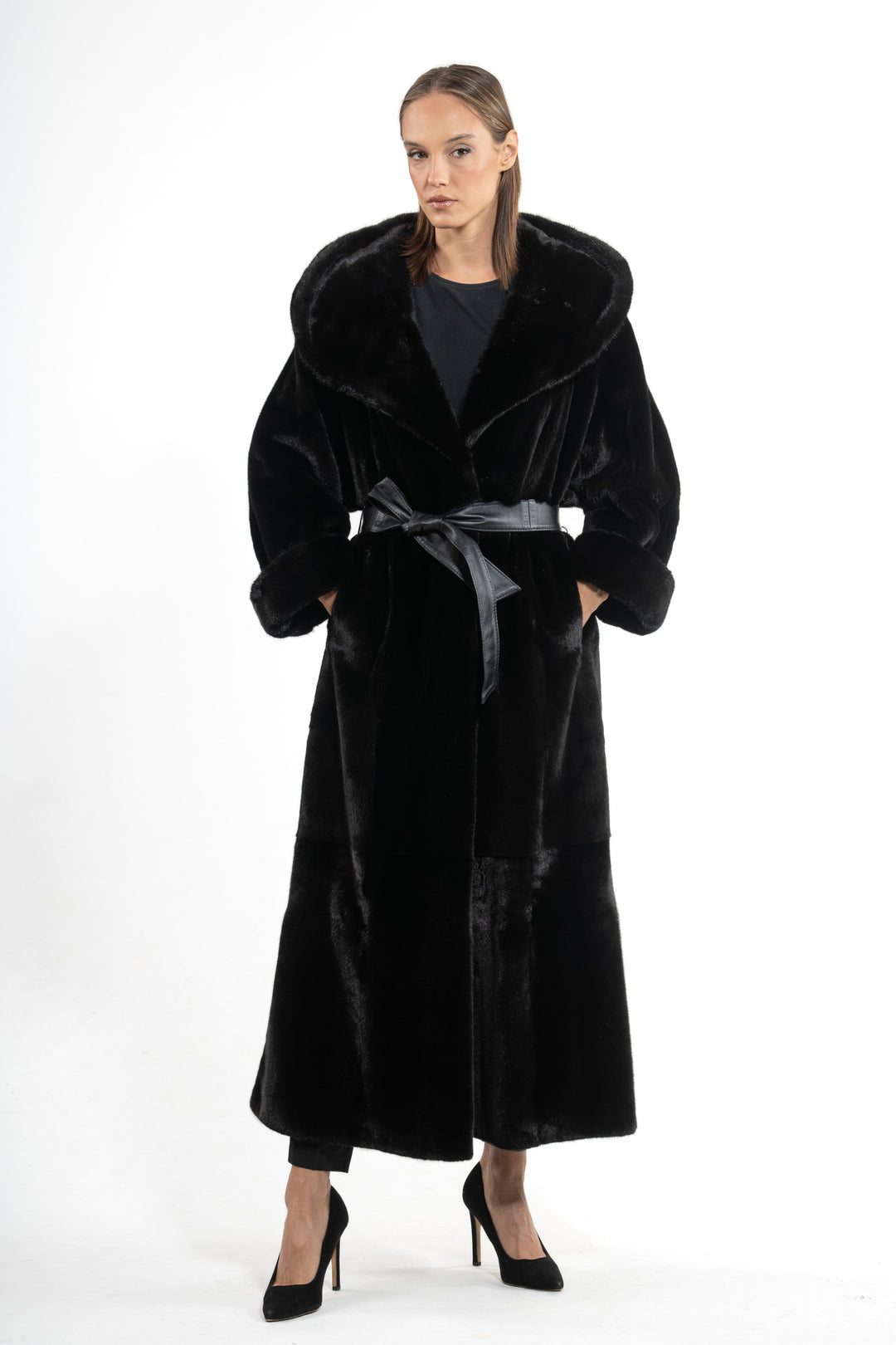 Elegant Blackglama Mink fur coat for a refined look