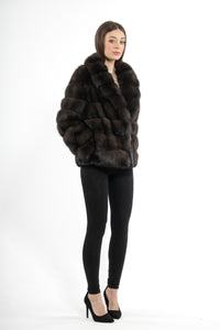 Elegant Carbonio Russian sable fur coat by manzari