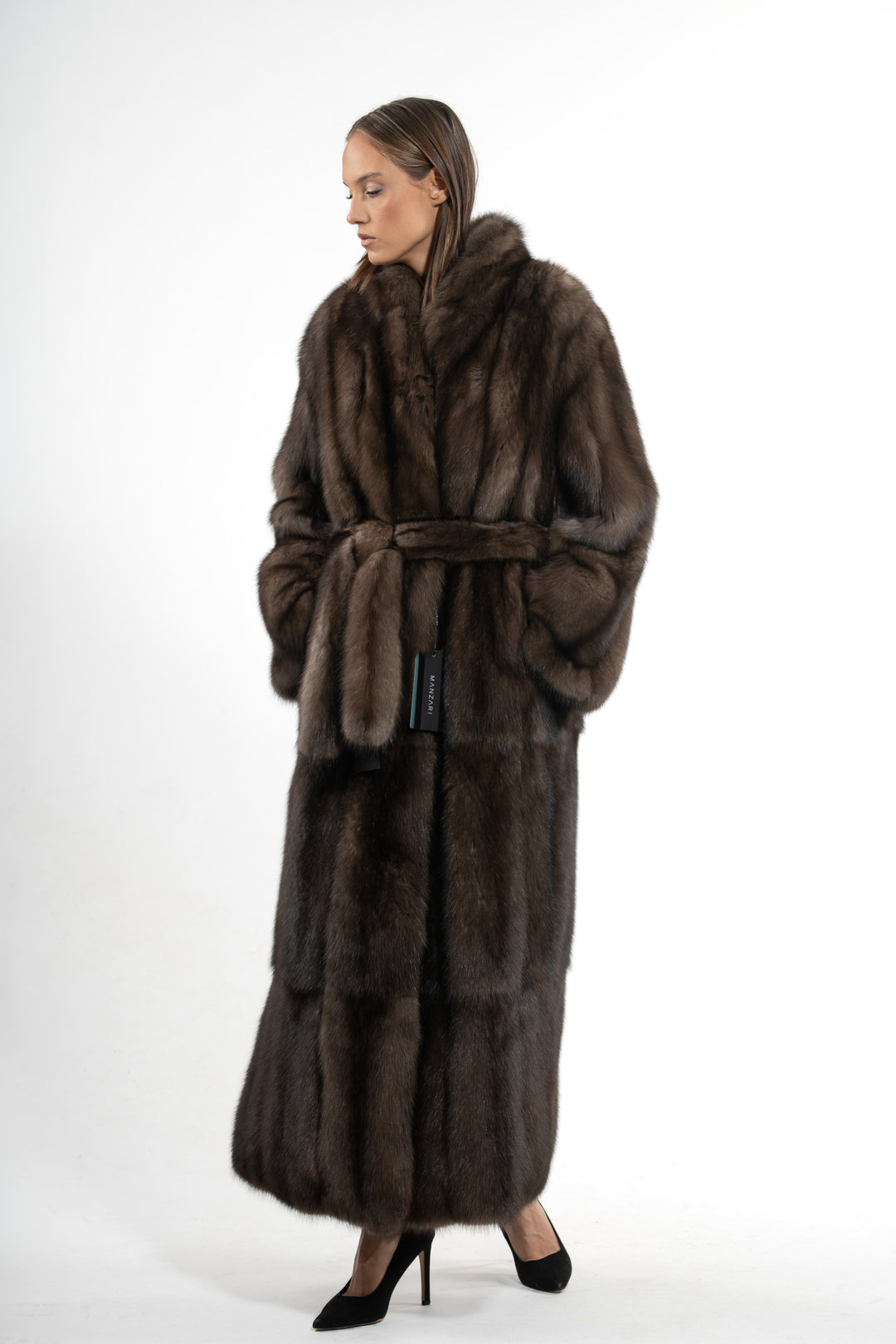 Platinum Russian sable fur coat by manzari for a bold statement