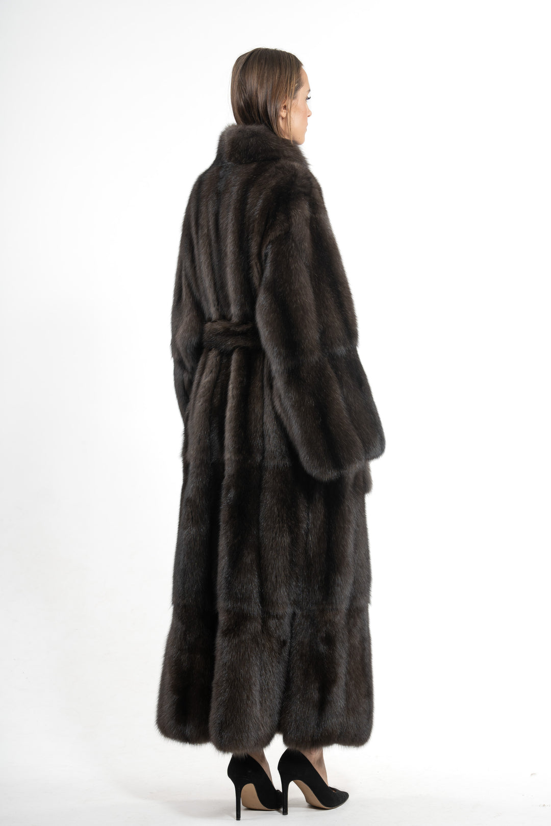 Sophisticated Carbonio Russian sable fur coat for special occasions