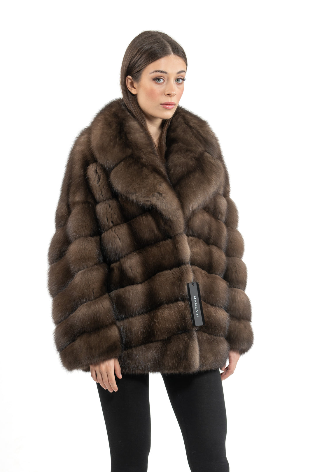 Platinum Russian sable fur coat by manzari for a bold statement
