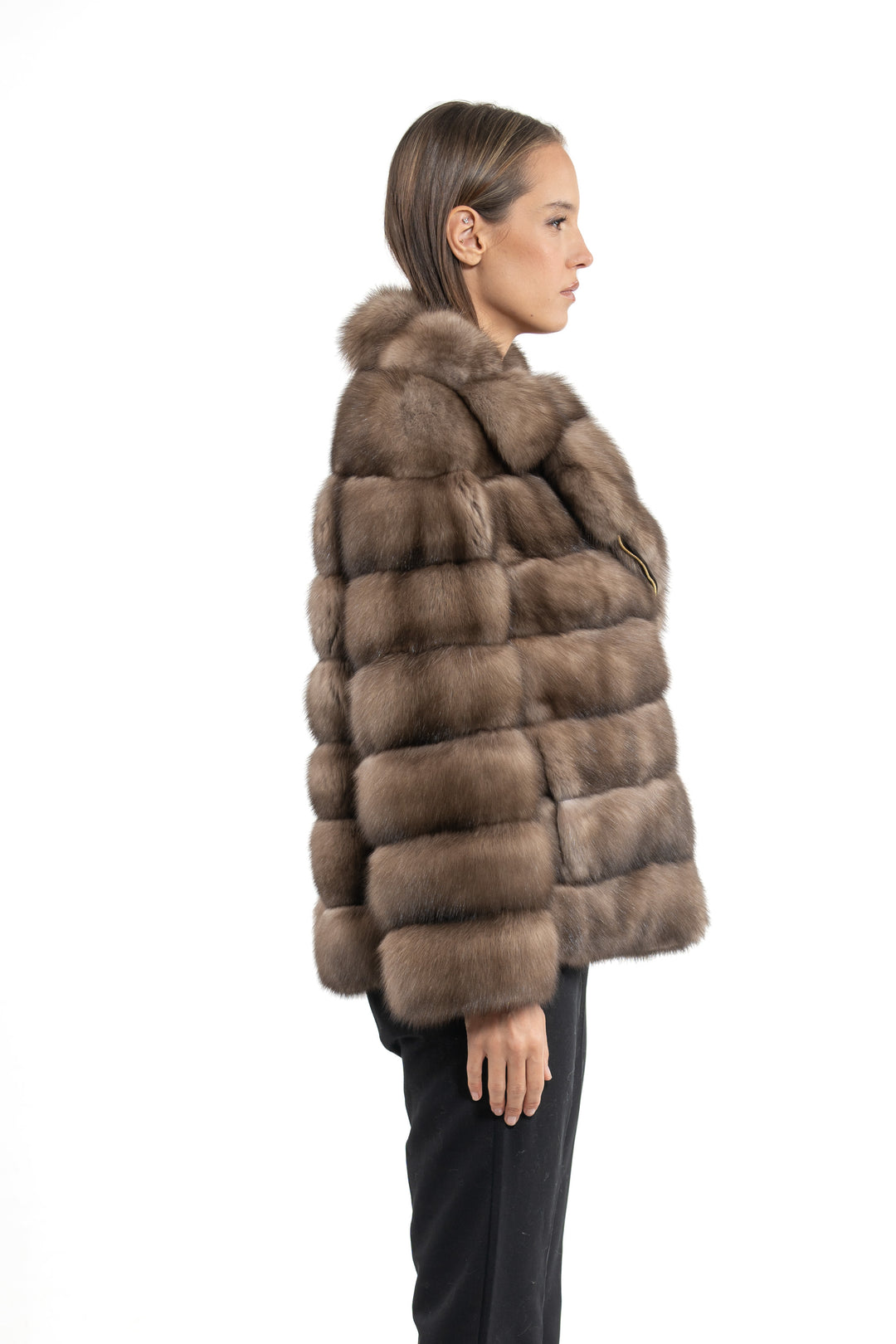 Elegant Lavander Russian sable fur coat by manzari