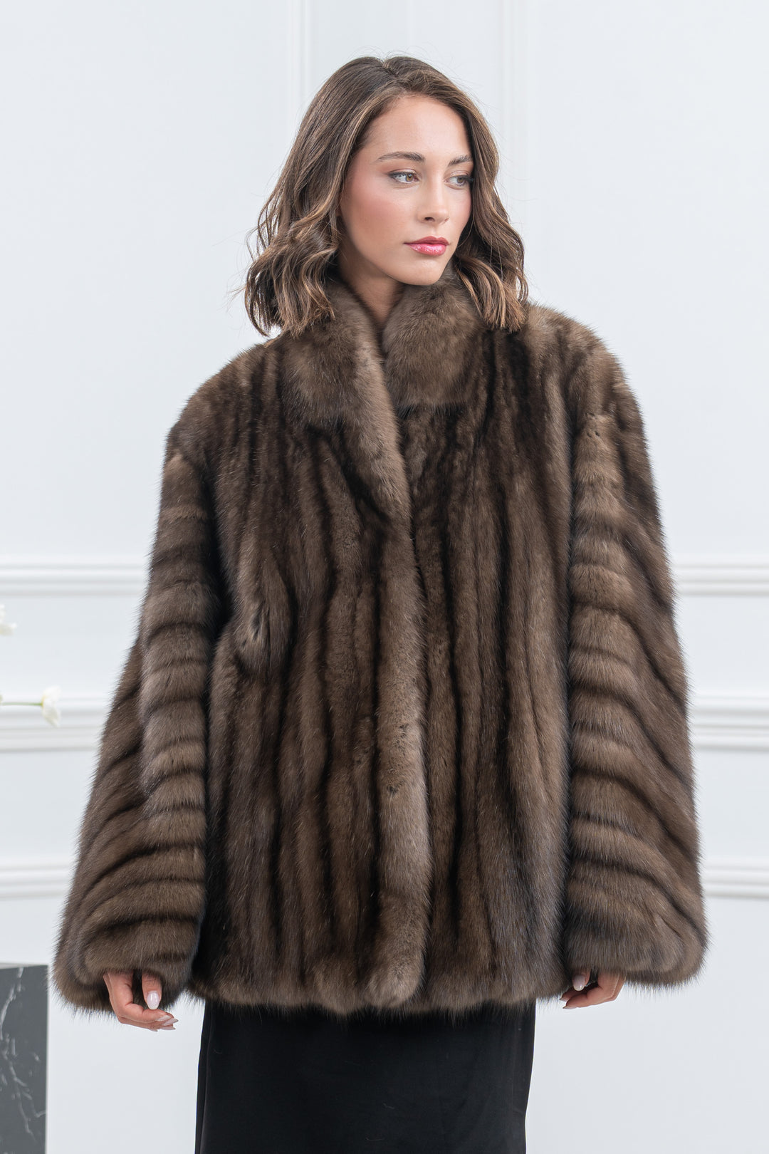 Platinum Russian Sable Fur Short Jacket - Women&