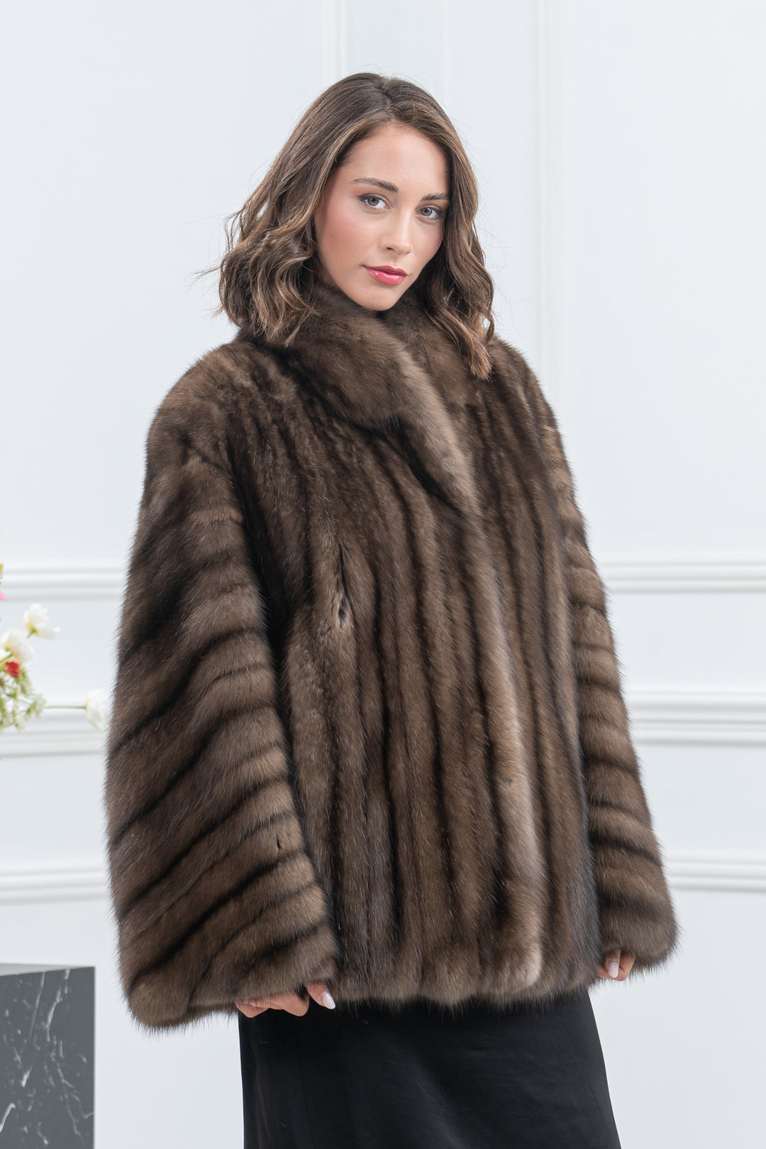 Platinum Russian Sable Fur Short Jacket - Women&