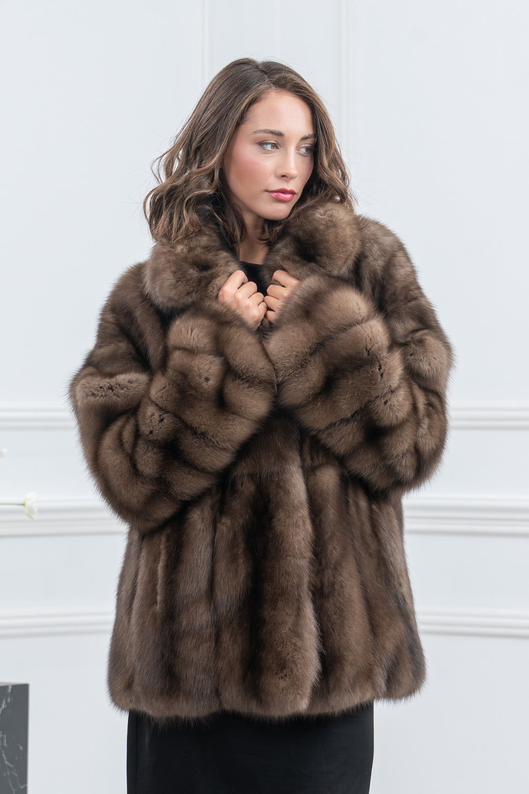 Platinum Russian Sable Fur Short Jacket - Women&