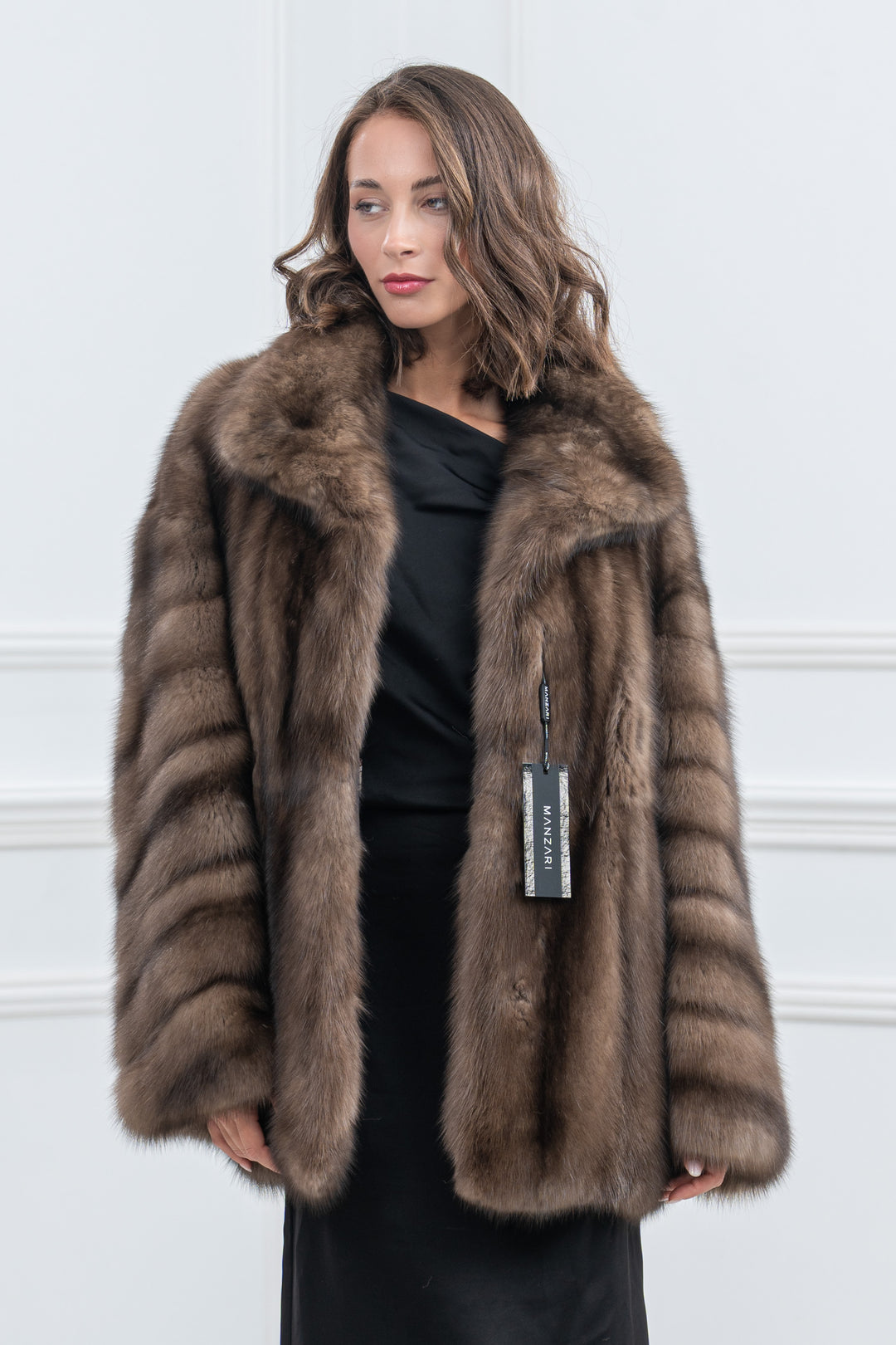 Platinum Russian Sable Fur Short Jacket - Women&