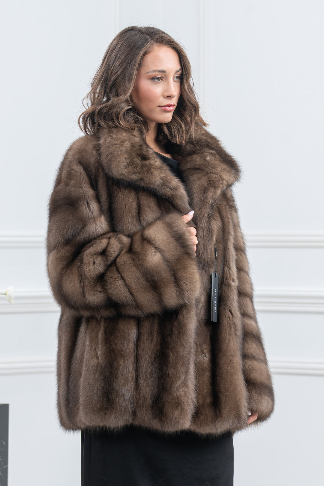 Platinum Russian Sable Fur Short Jacket - Women&