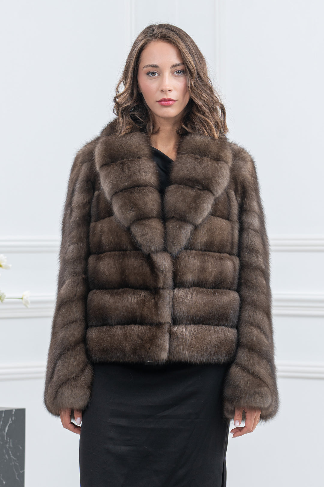 Platinum Russian Sable Fur Short Jacket - Women&