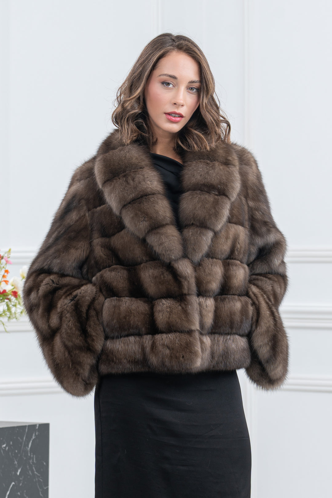 Platinum Russian Sable Fur Short Jacket - Women&