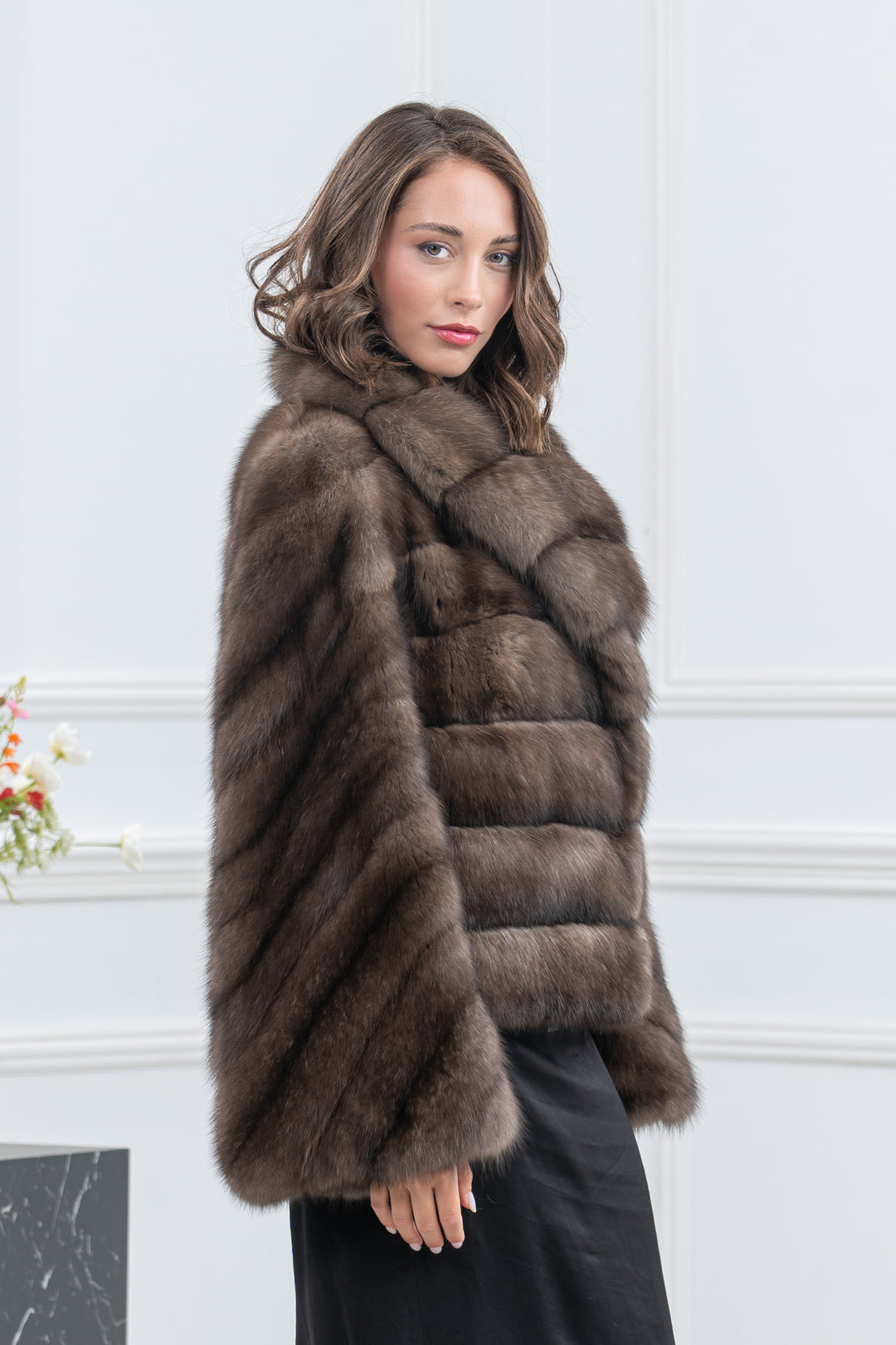 Platinum Russian Sable Fur Short Jacket - Women&