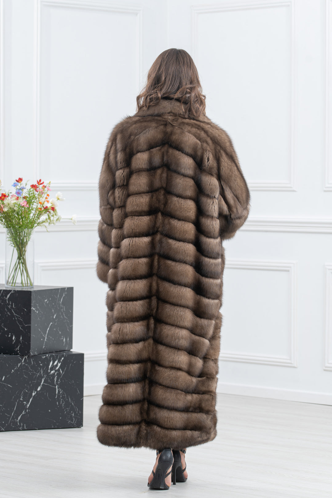 Lavander Russian Sable Fur Coat - Women&