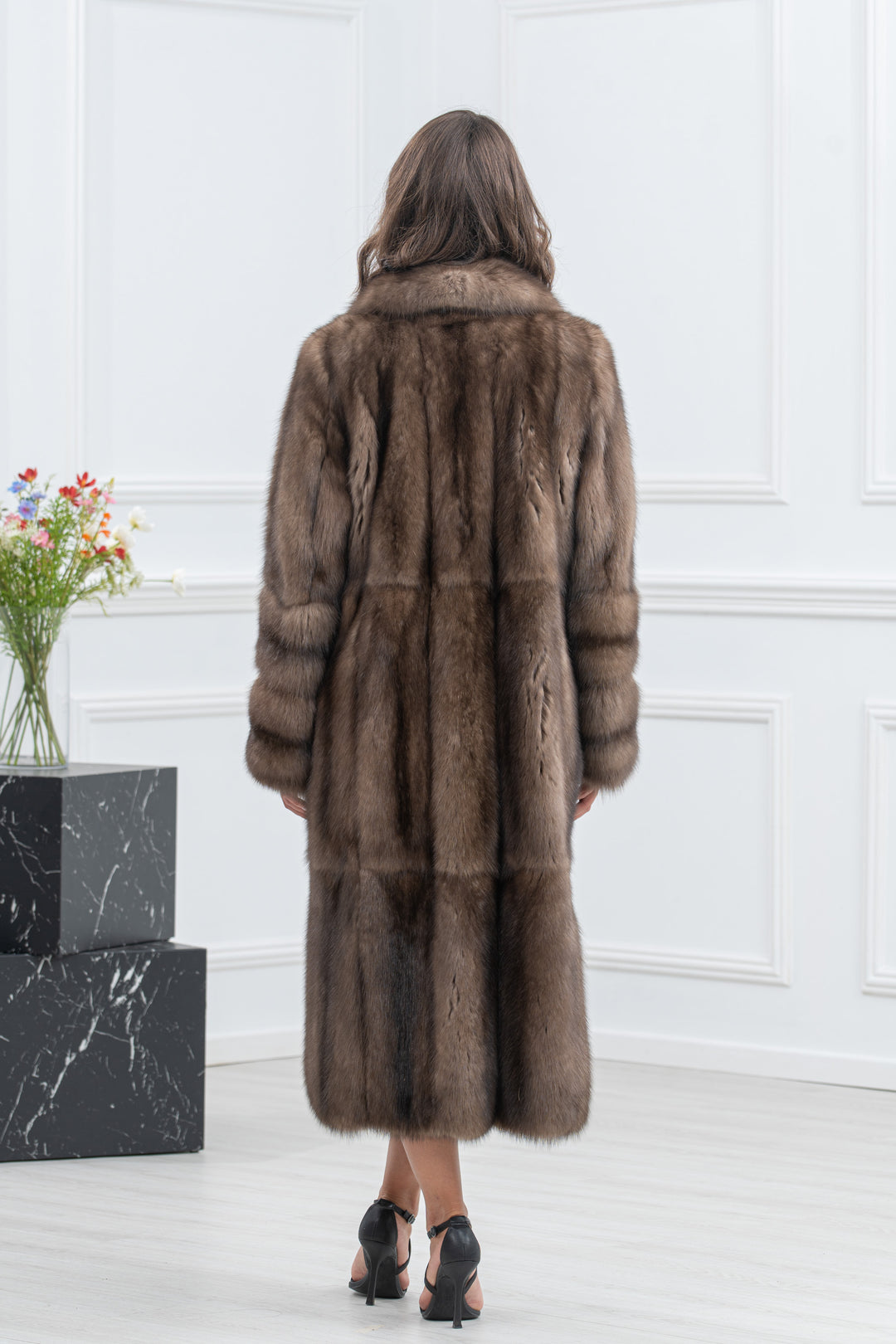 Platinum Russian Sable Fur Coat - Women&