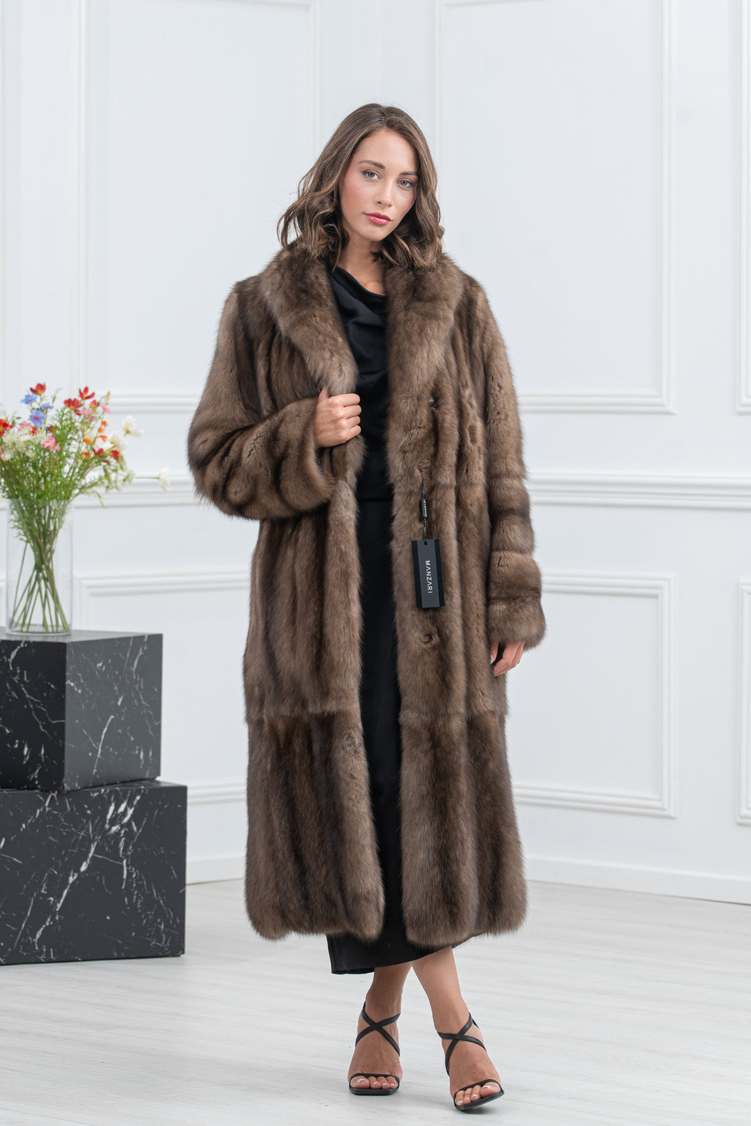 Platinum Russian Sable Fur Coat - Women&