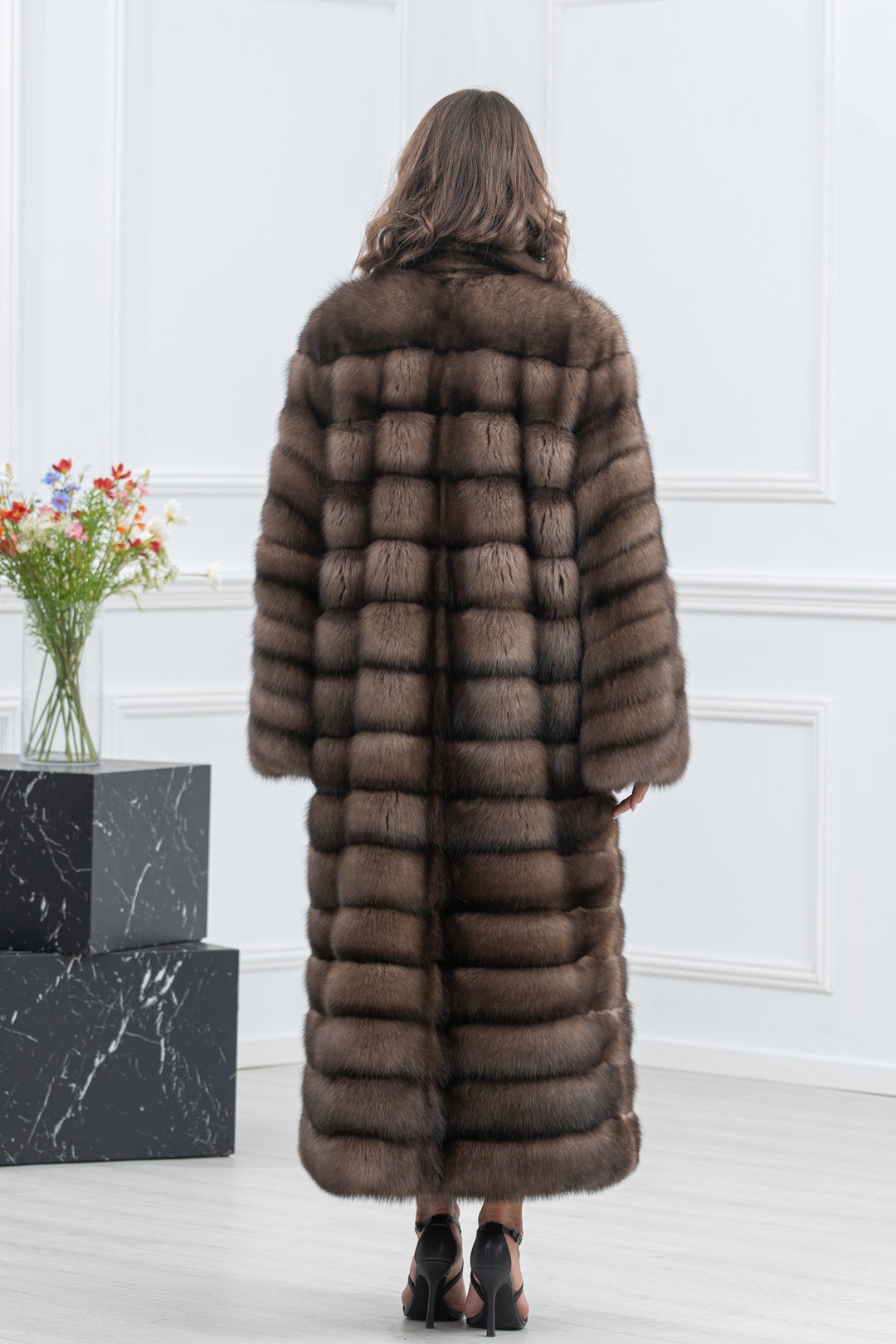 Lavander Russian Sable Fur Coat - Women&