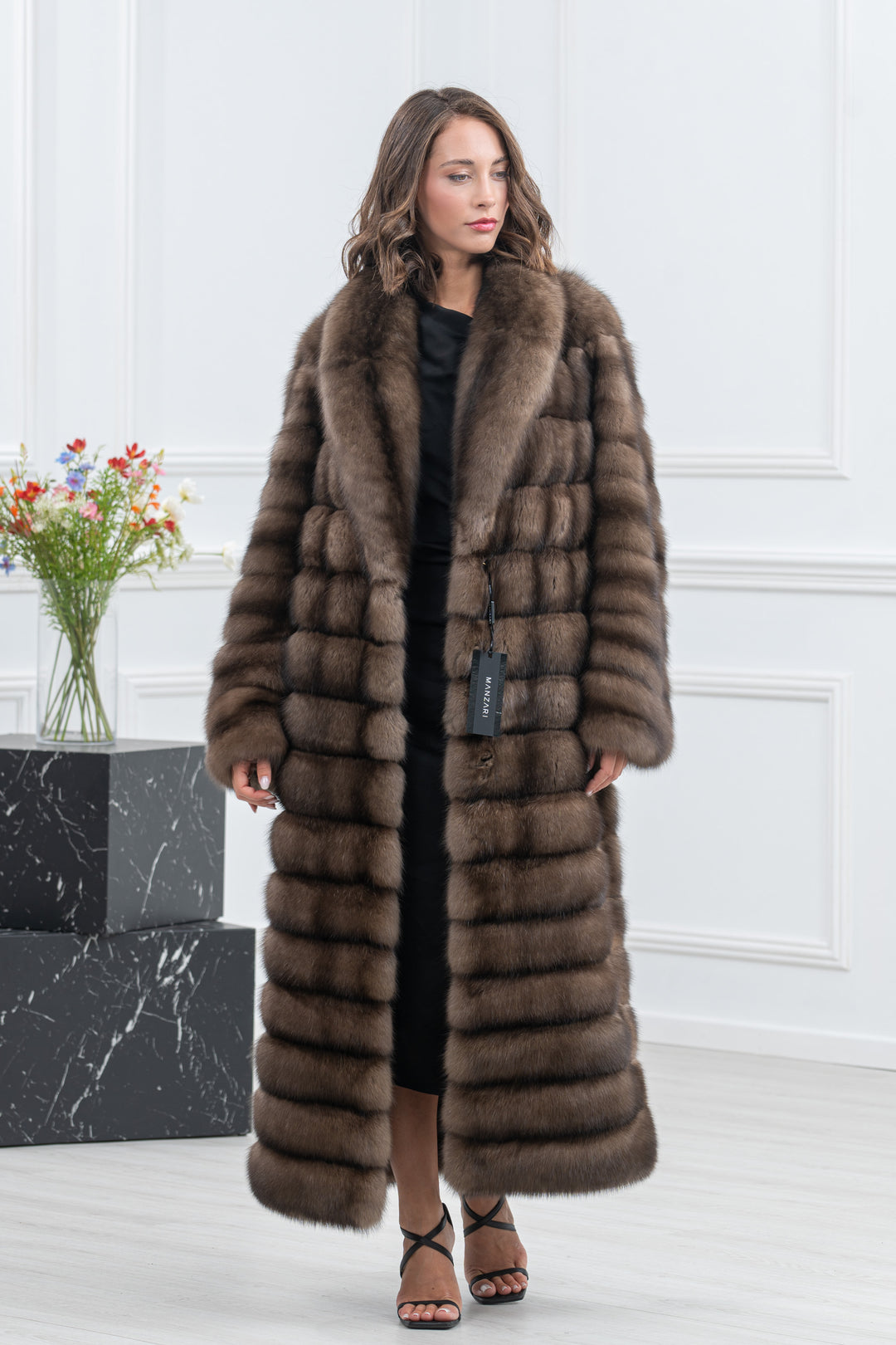 Lavander Russian Sable Fur Coat - Women&