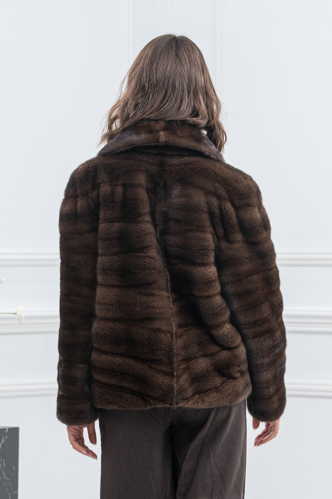 Mahogany Mink Fur Short Jacket - Women&