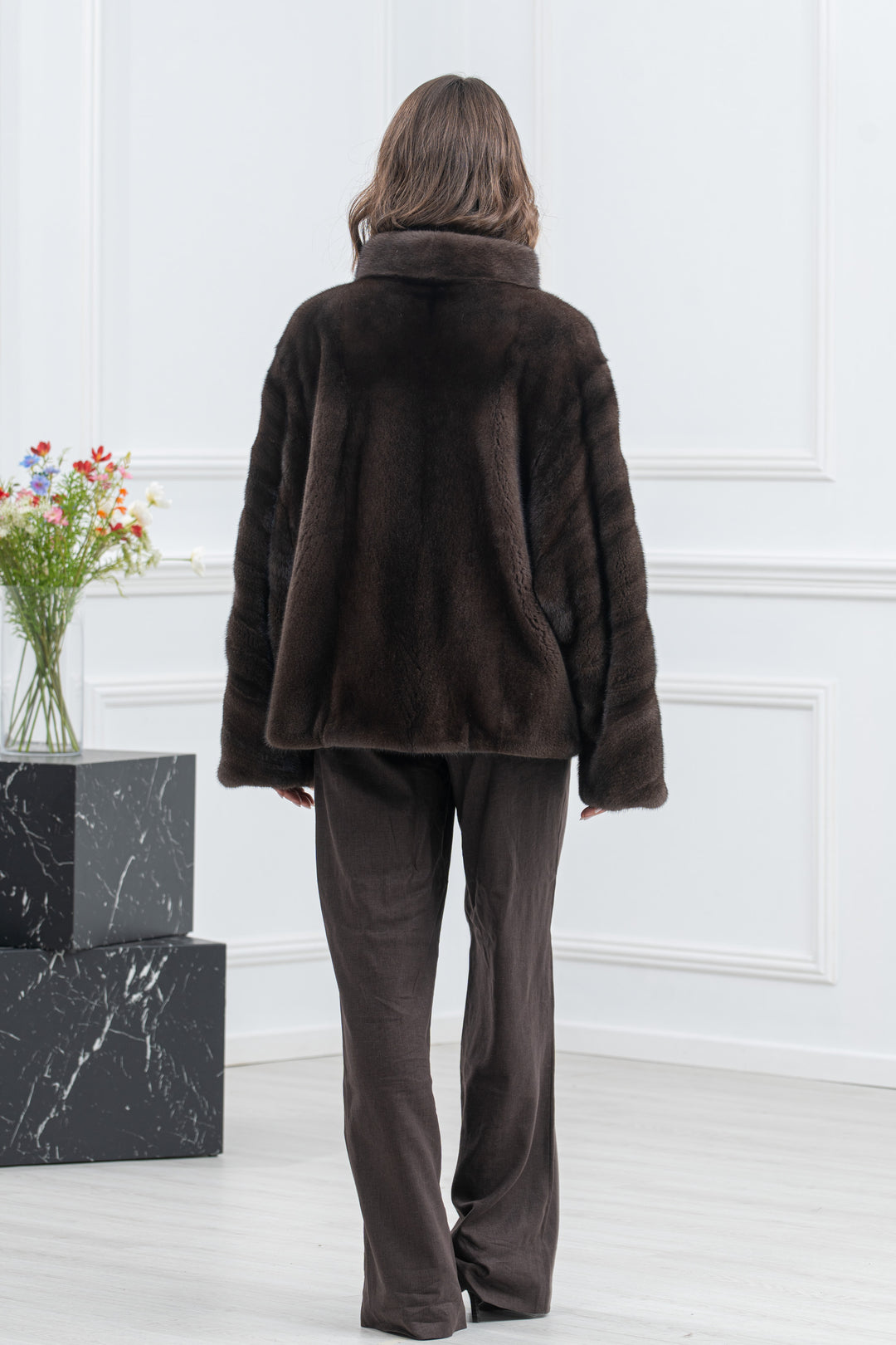 Star Light Mink Fur Short Jacket - Women&