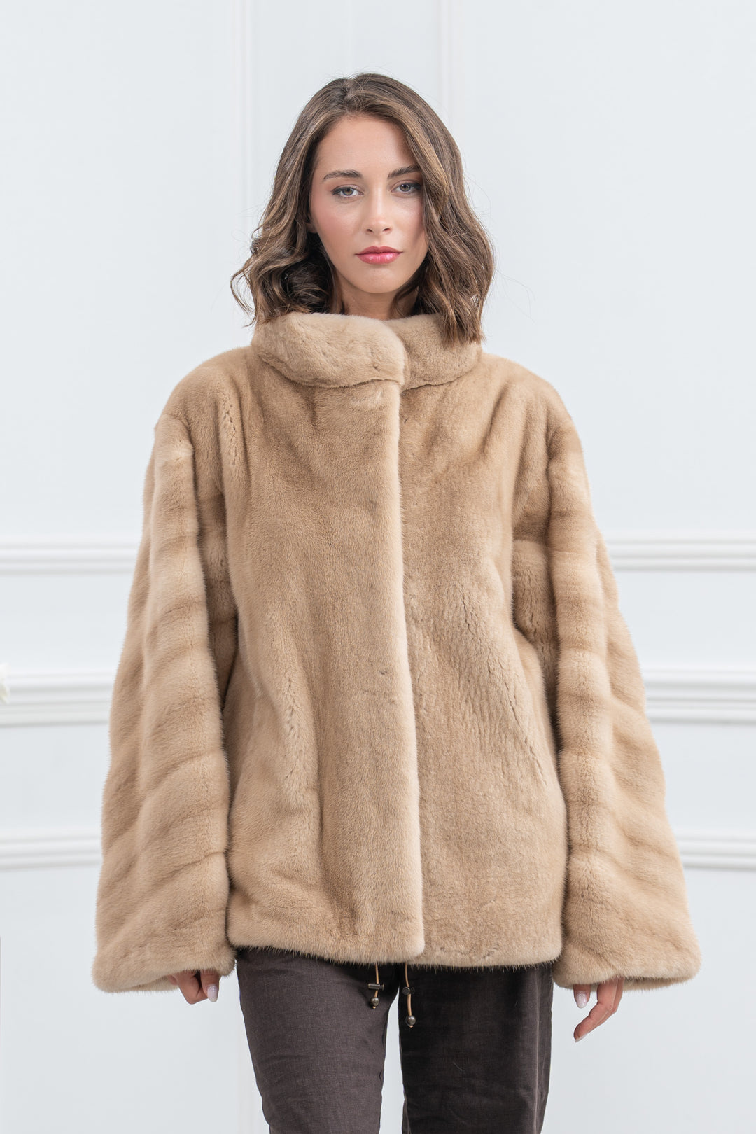 Palomino Mink Fur Short Jacket - Women&