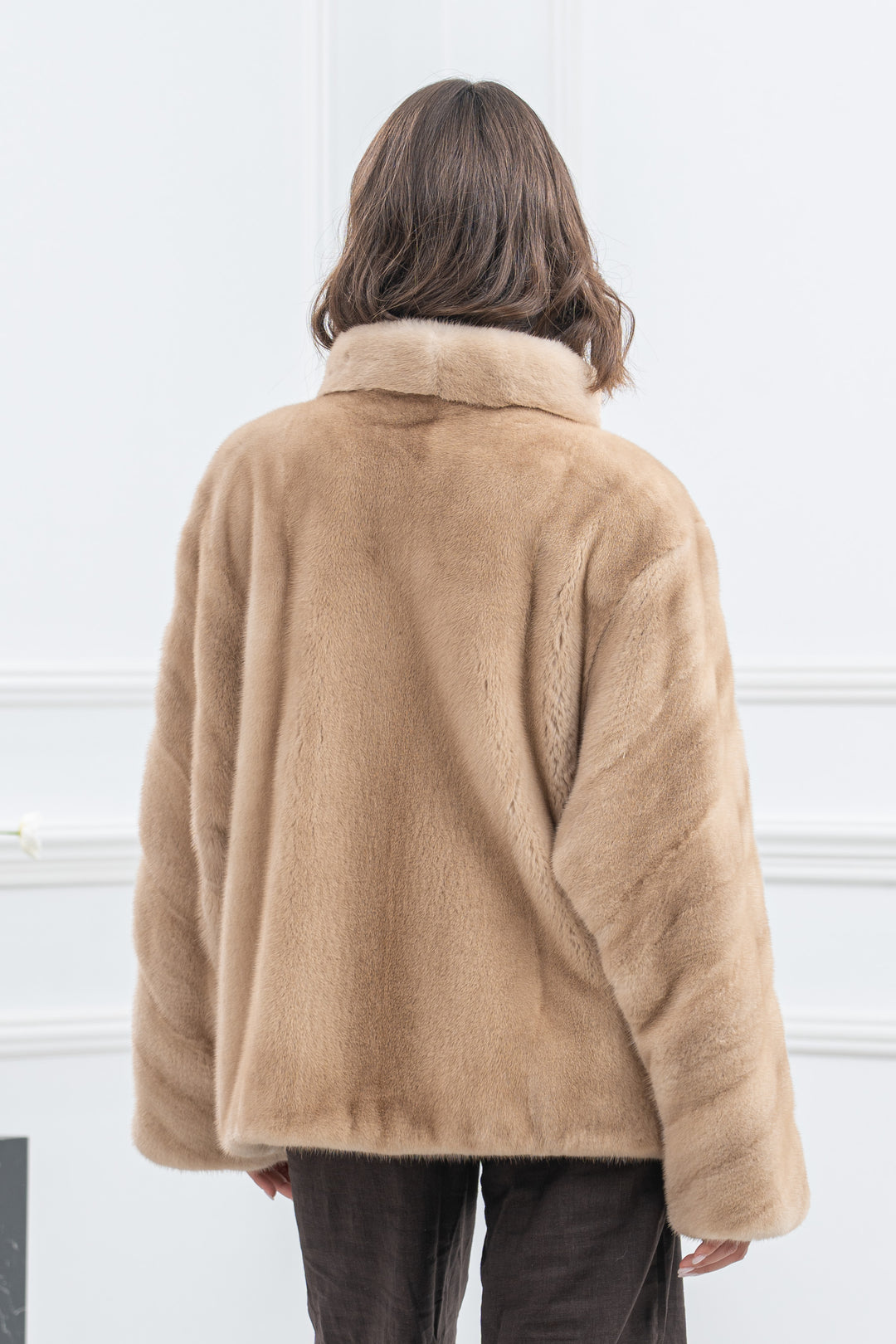 Palomino Mink Fur Short Jacket - Women&