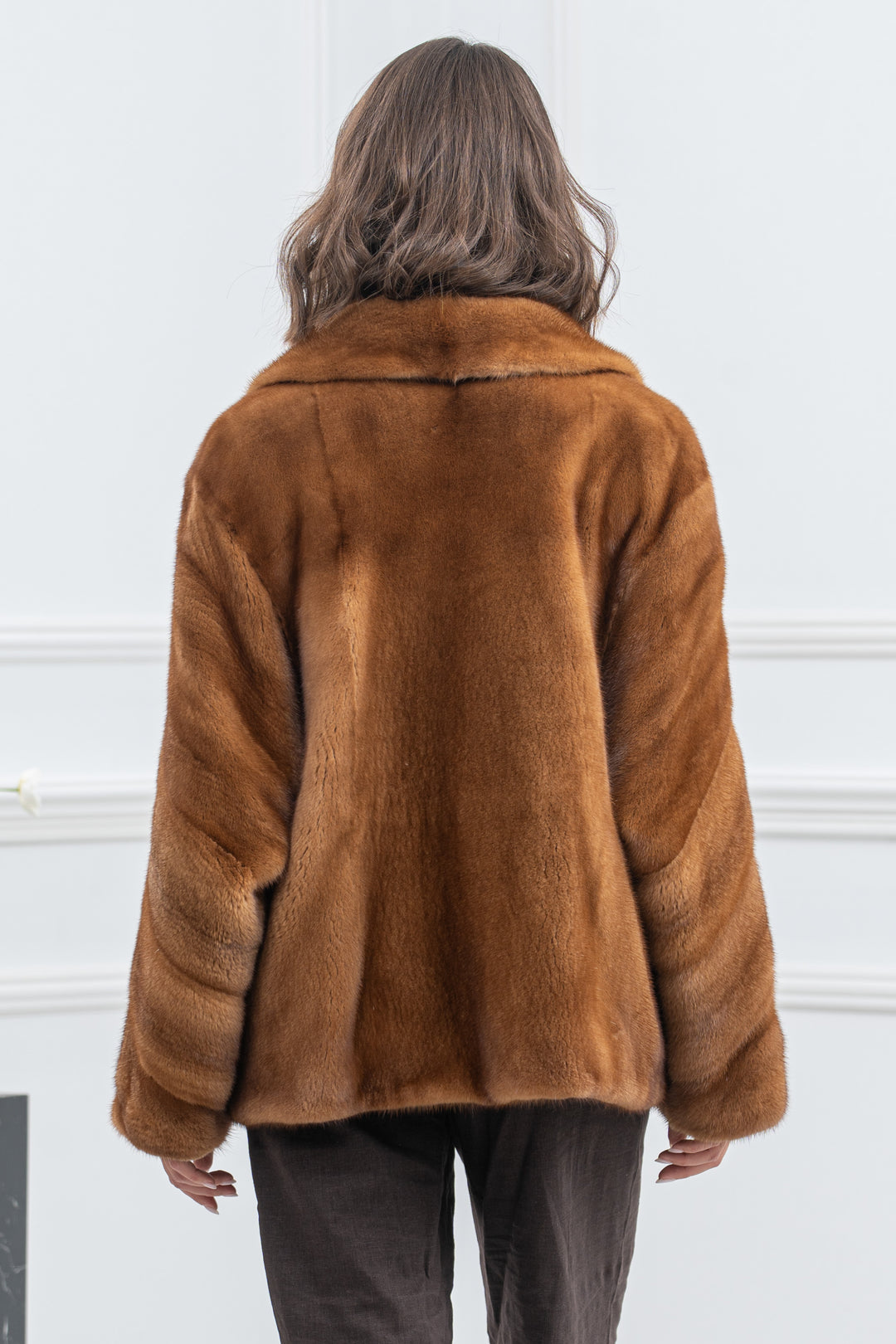 Gold Mink Fur Short Jacket - Women&