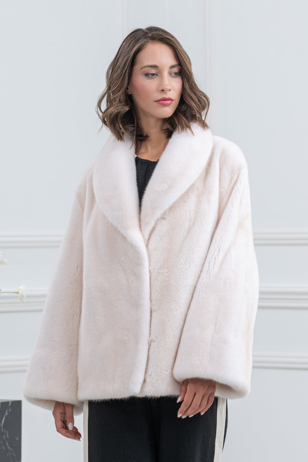Pearl Mink Fur Short Jacket - Women&