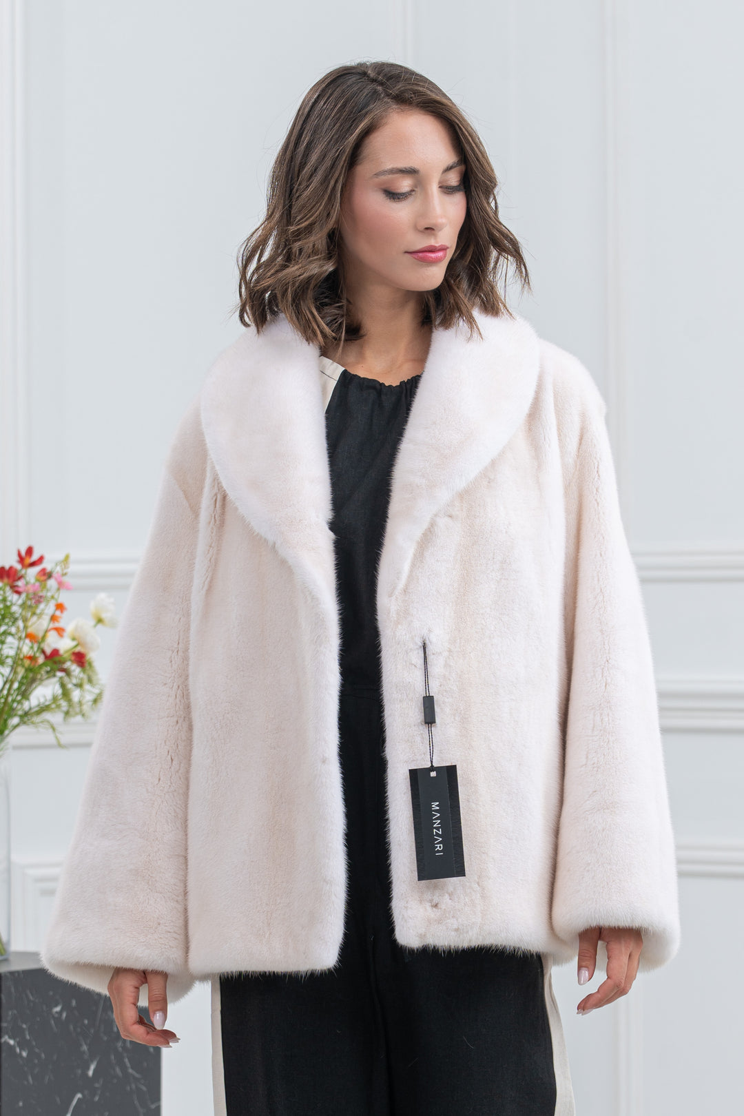 Pearl Mink Fur Short Jacket - Women&
