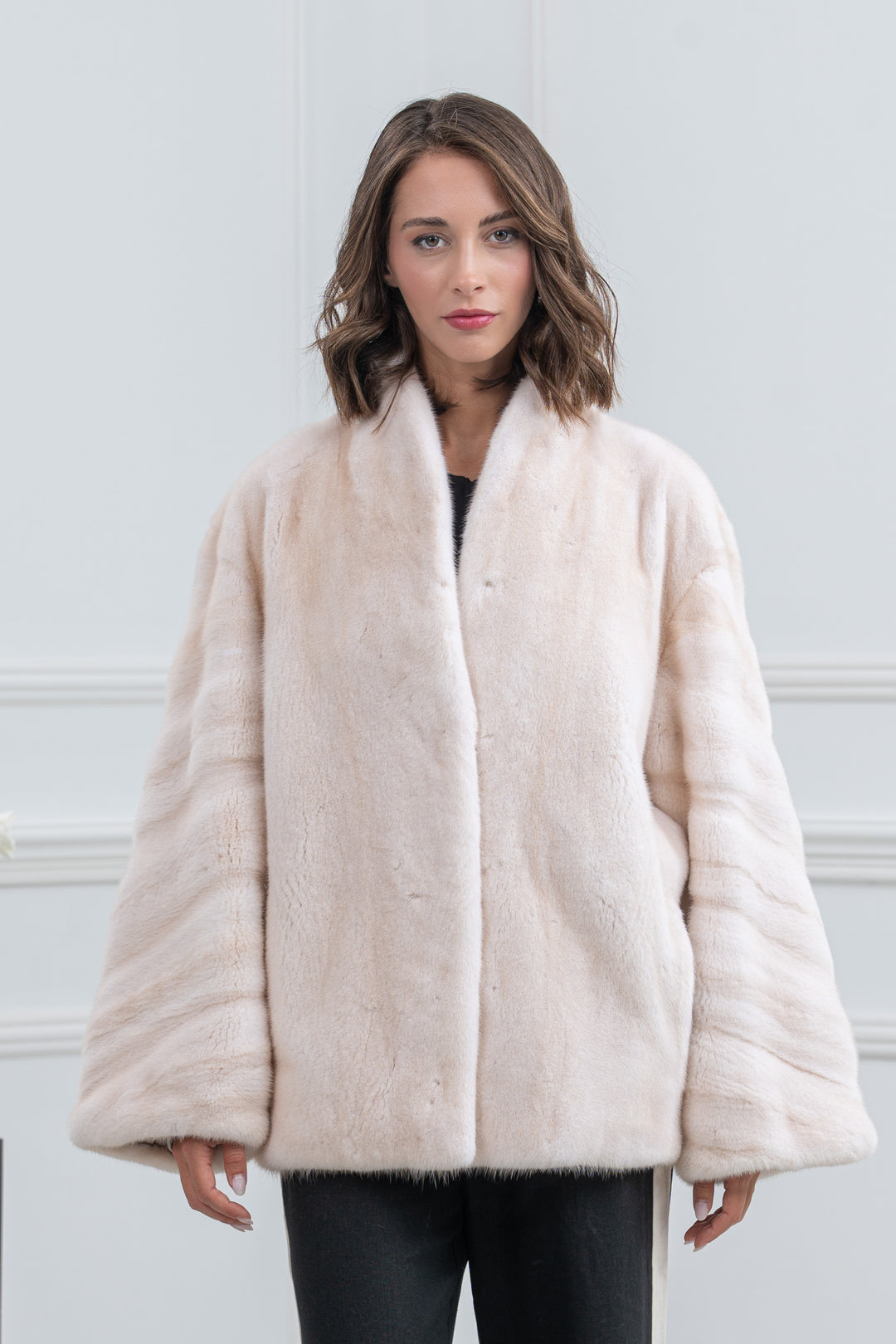 Pearl Mink Fur Short Jacket - Women&