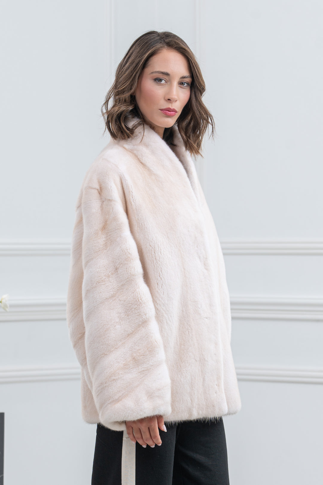 Pearl Mink Fur Short Jacket - Women&