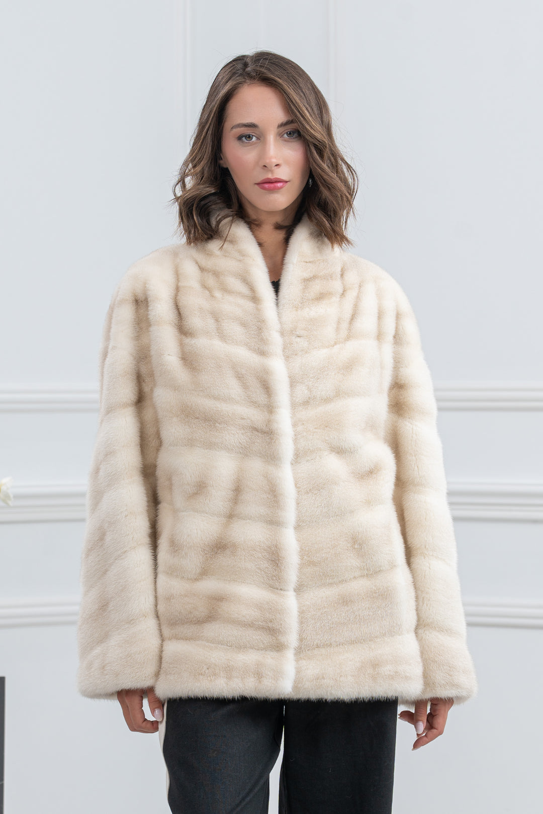 Cinnamon Mink Fur Short Vest - Women&