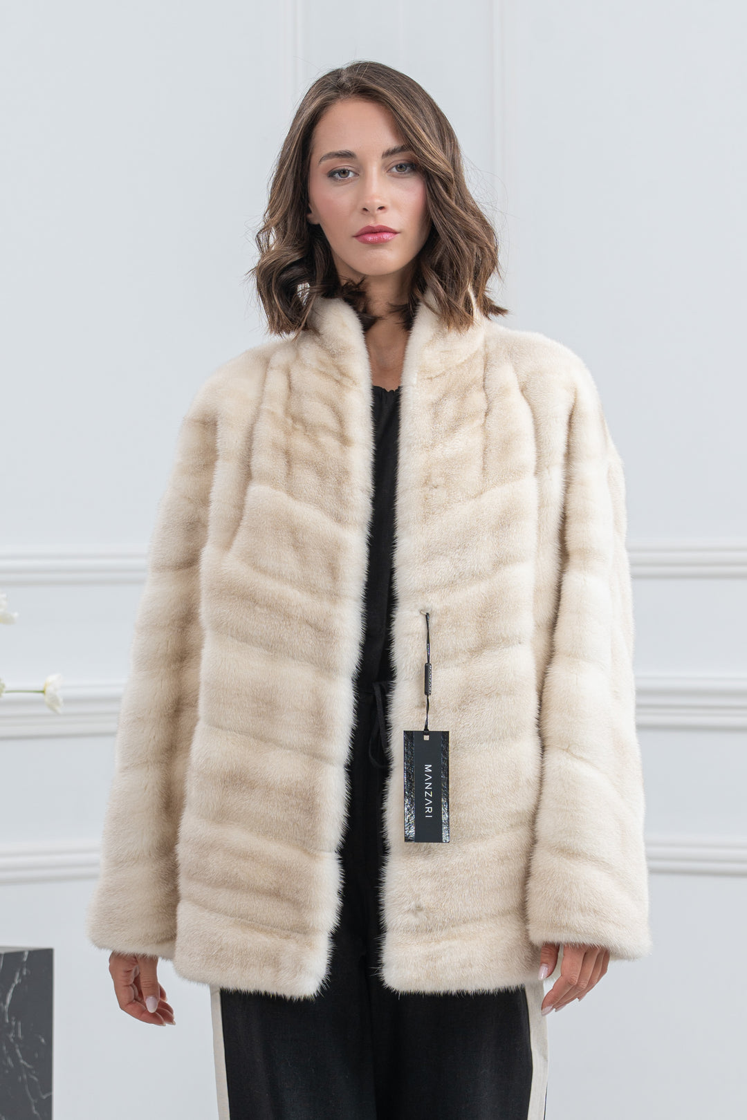 Cinnamon Mink Fur Short Vest - Women&
