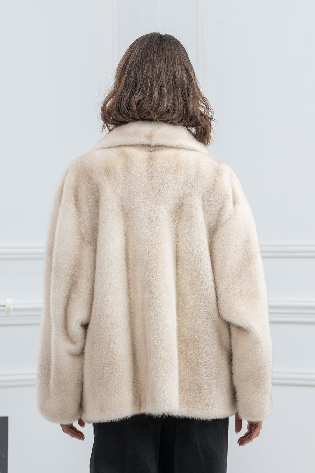 Cinnamon Mink Fur Short Jacket - Women&