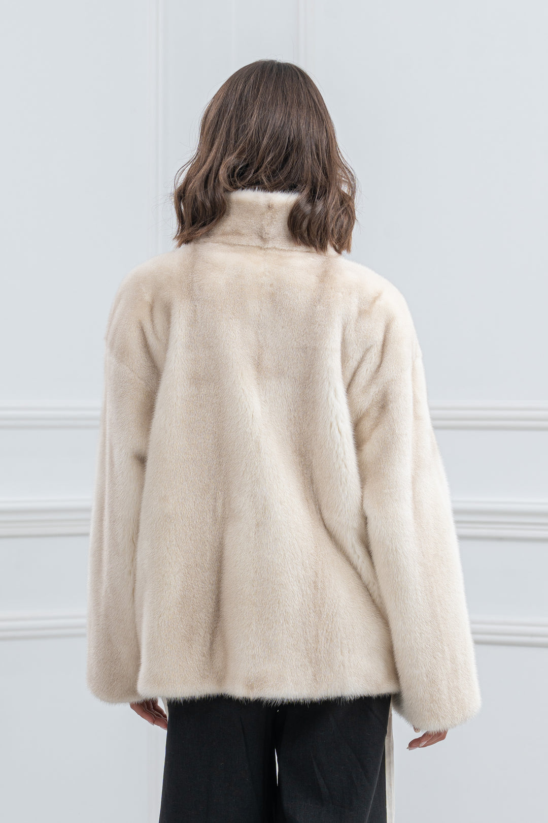 Cinnamon Mink Fur Short Jacket - Women&
