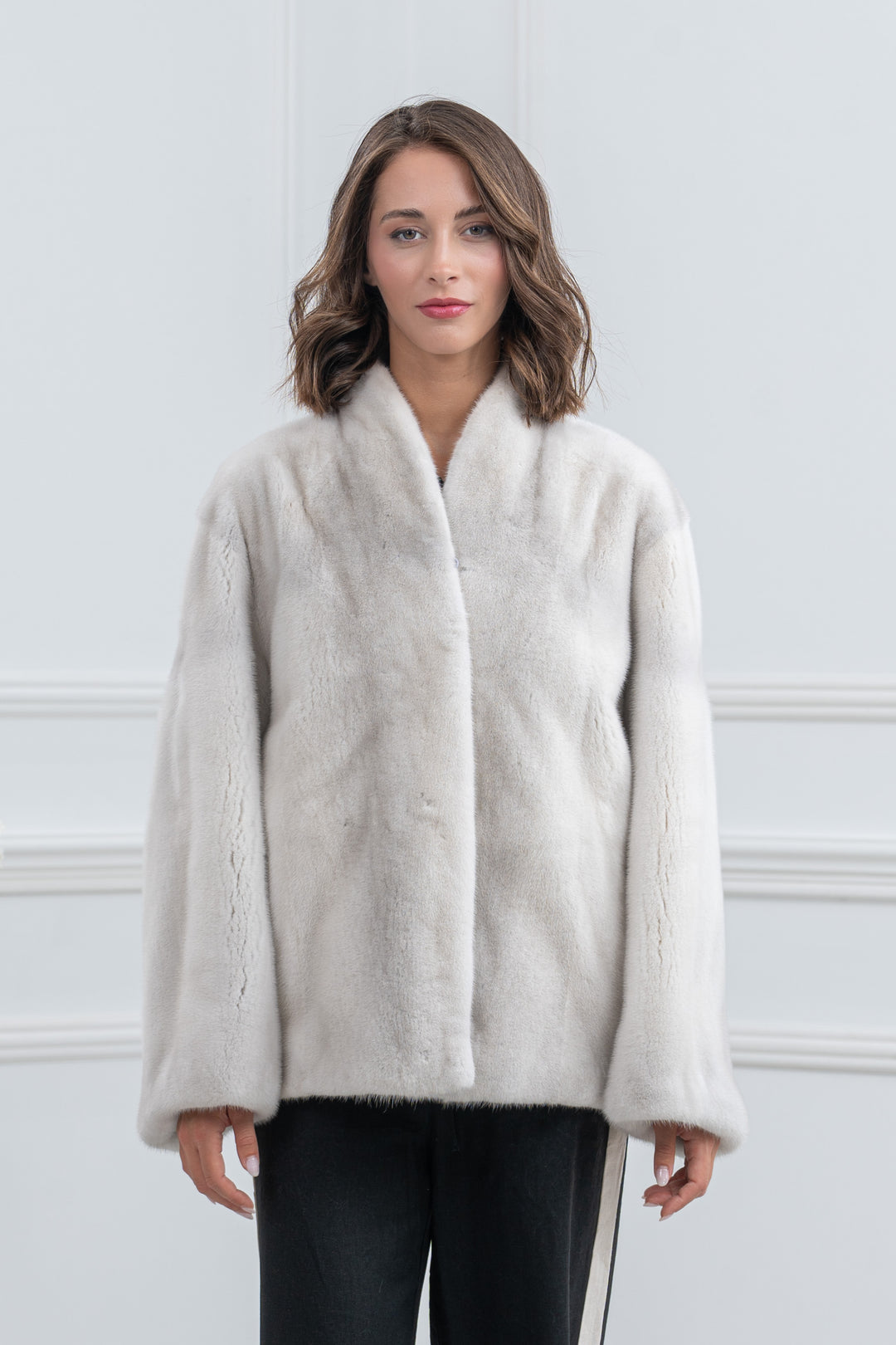 Violet Mink Fur Short Jacket - Women&