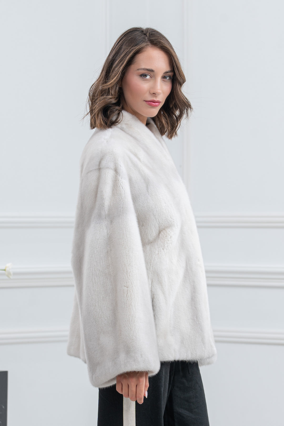 Violet Mink Fur Short Jacket - Women&