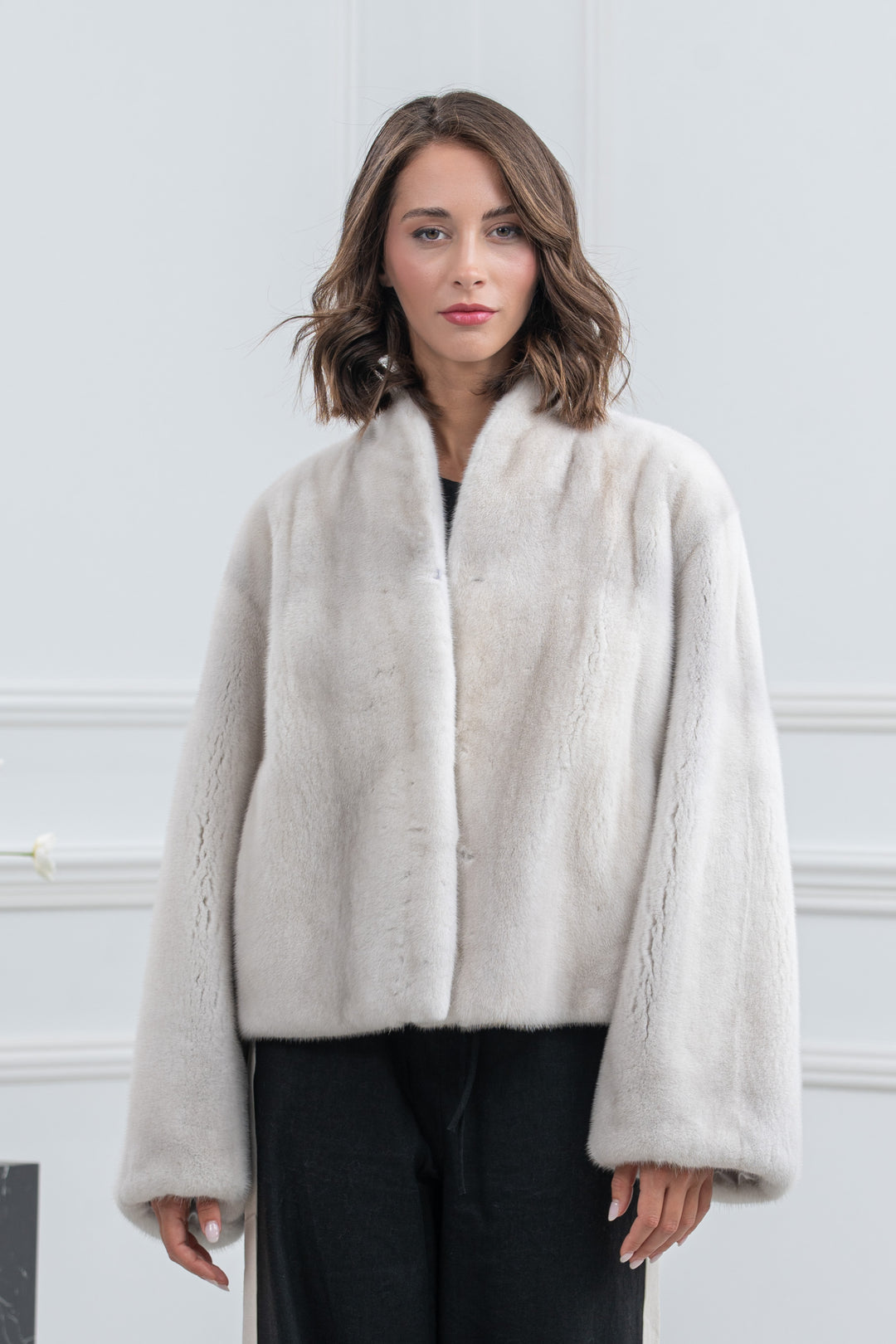 Violet Mink Fur Short Jacket - Women&