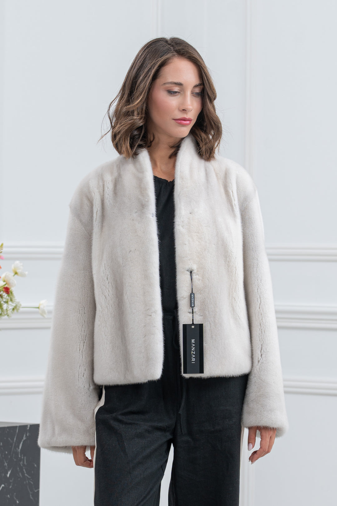Violet Mink Fur Short Jacket - Women&