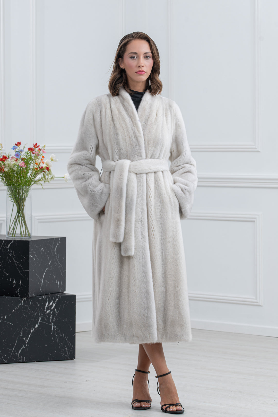 Violet Mink Fur Coat - Women&
