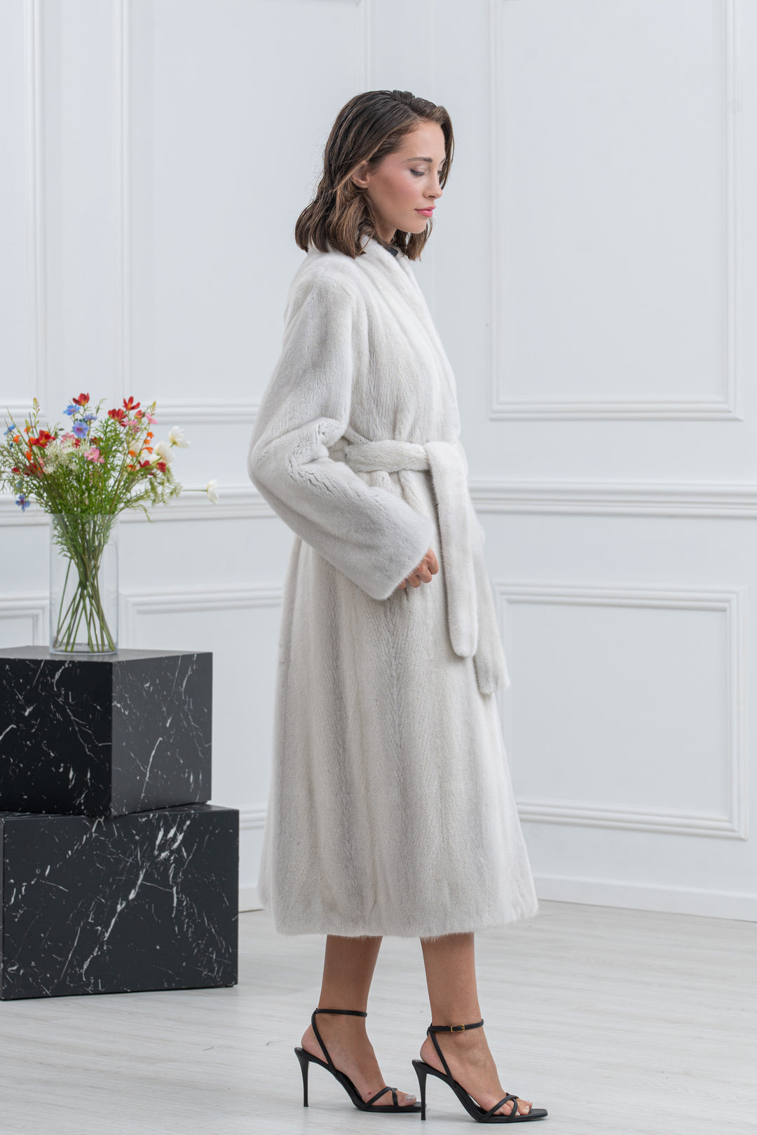 Violet Mink Fur Coat - Women&