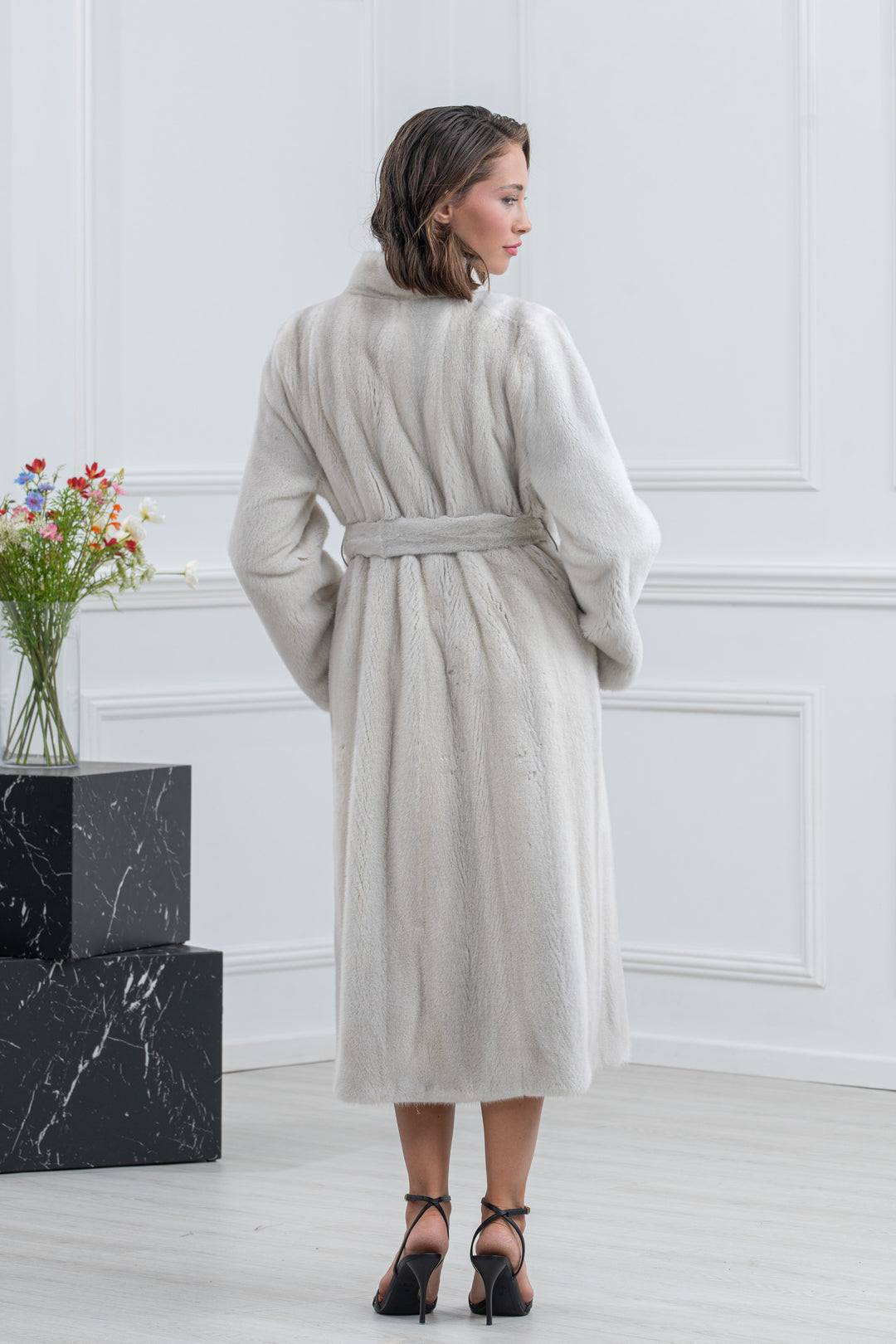 Violet Mink Fur Coat - Women&