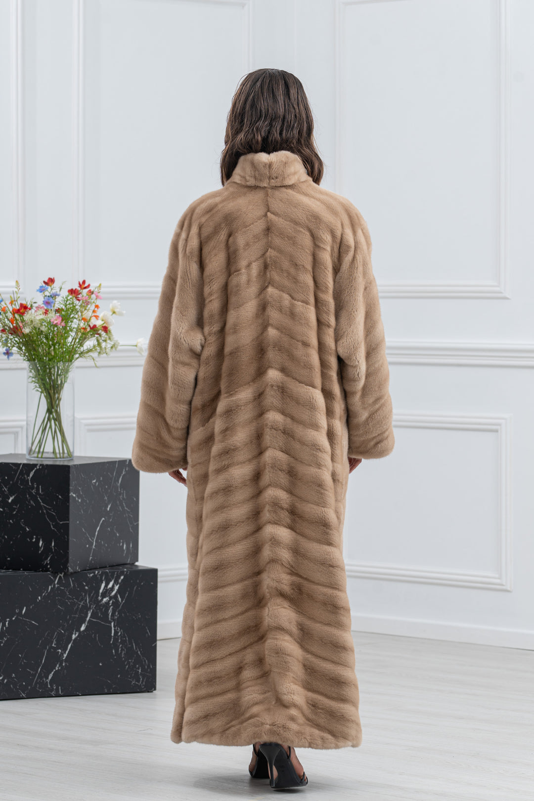 Palomino Mink Fur Coat - Women&