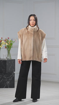 Palomino Mink Fur Vest - Women&