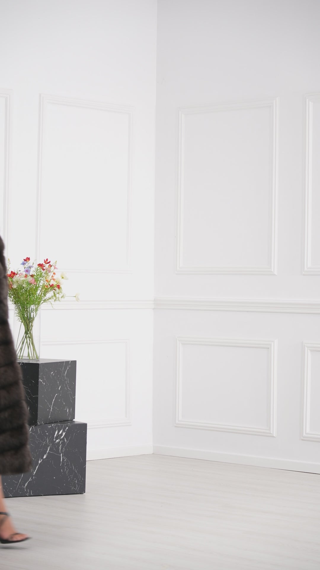 Carbonio Silvery Russian Sable Fur Coat - Women&