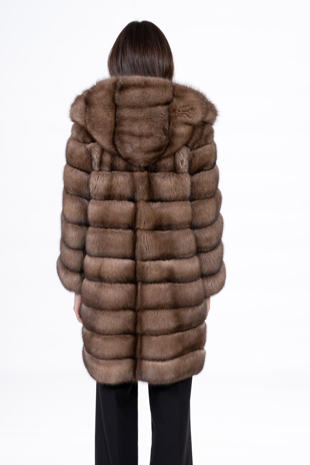 Lavander Russian sable fur coat by manzari for a bold statement