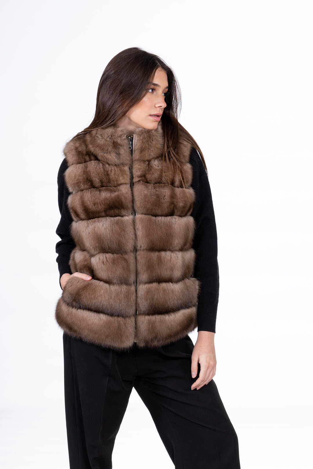 Exclusive Lavander Russian sable fur coat by manzari