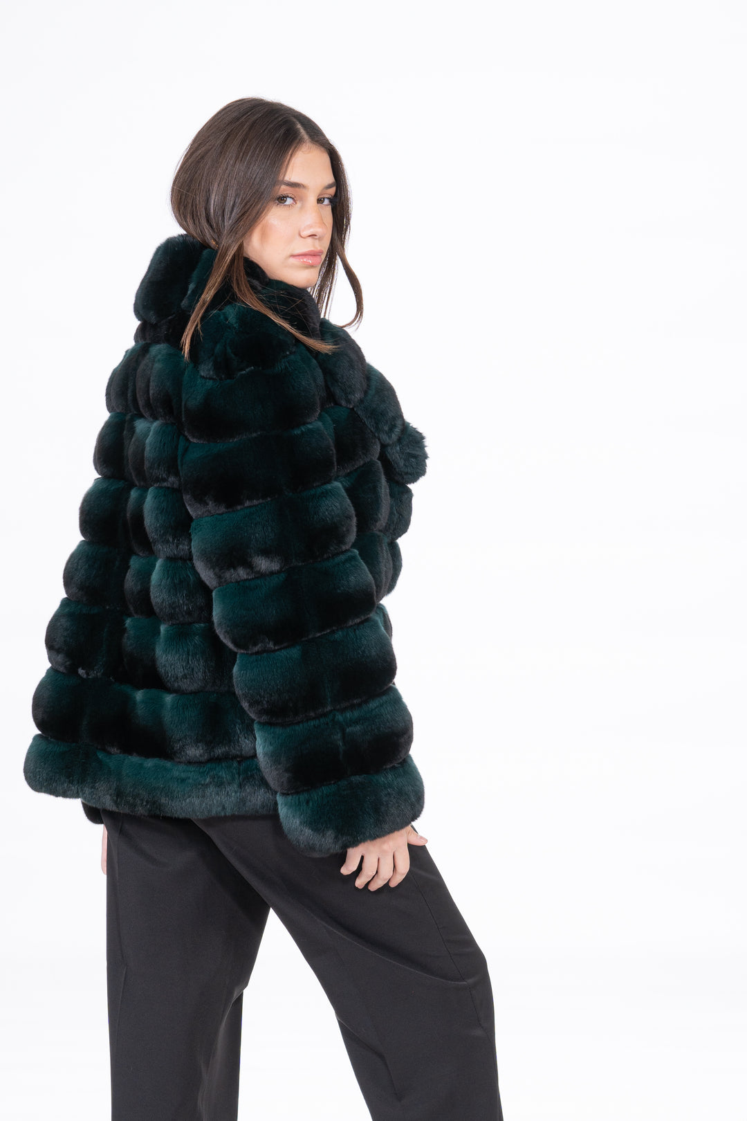 Premium Amazonia Chinchilla fur coat for a sophisticated style by manzari